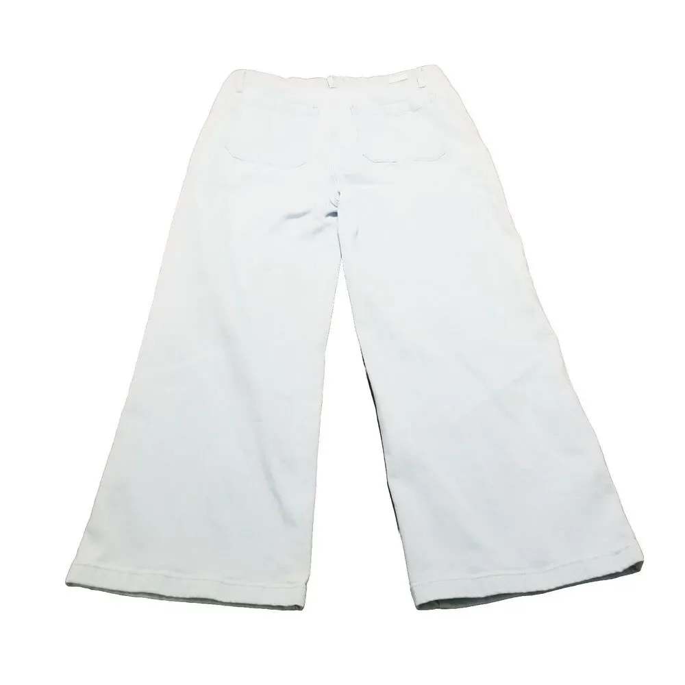 Paige Carly Jeans Women Size 32 Light Wash Wide Leg Drawstring High Rise (34×27)